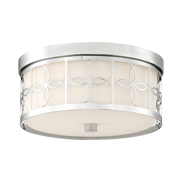 Anniversary Flush Mount Ceiling Light in Polished Nickel.