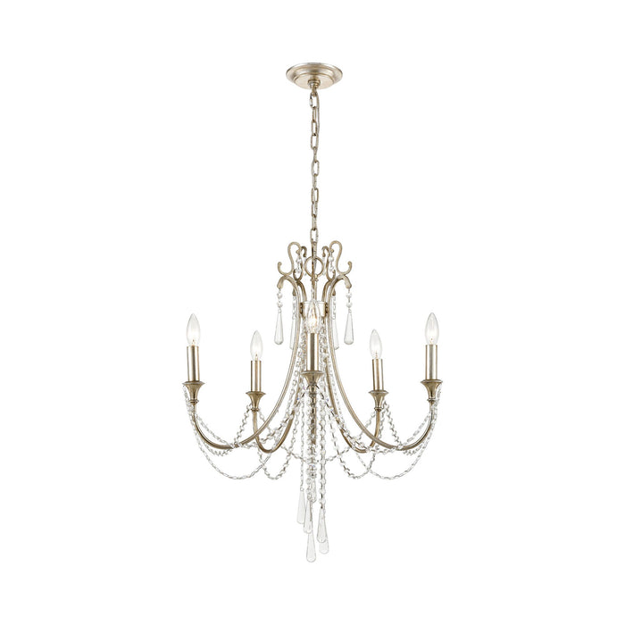 Arcadia Multi-Light Chandelier in Antique Silver (5-Light).