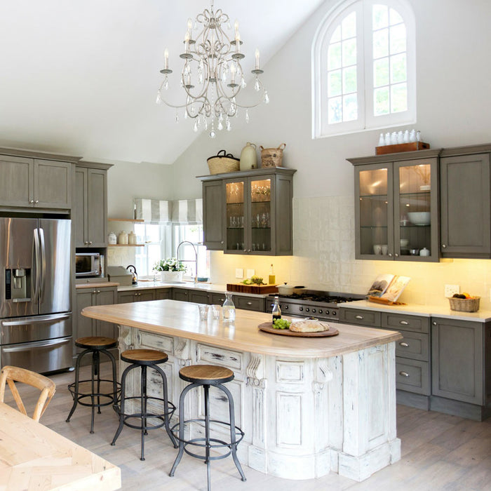 Ashton Chandelier in kitchen.