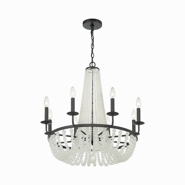 Bella Chandelier in Matte Black.