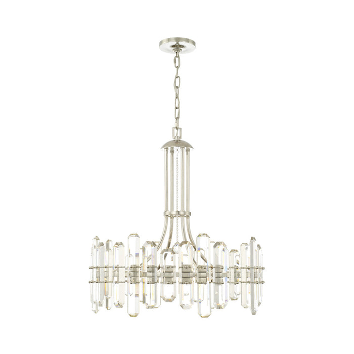 Bolton Chandelier in Polished Nickel (8-Light).