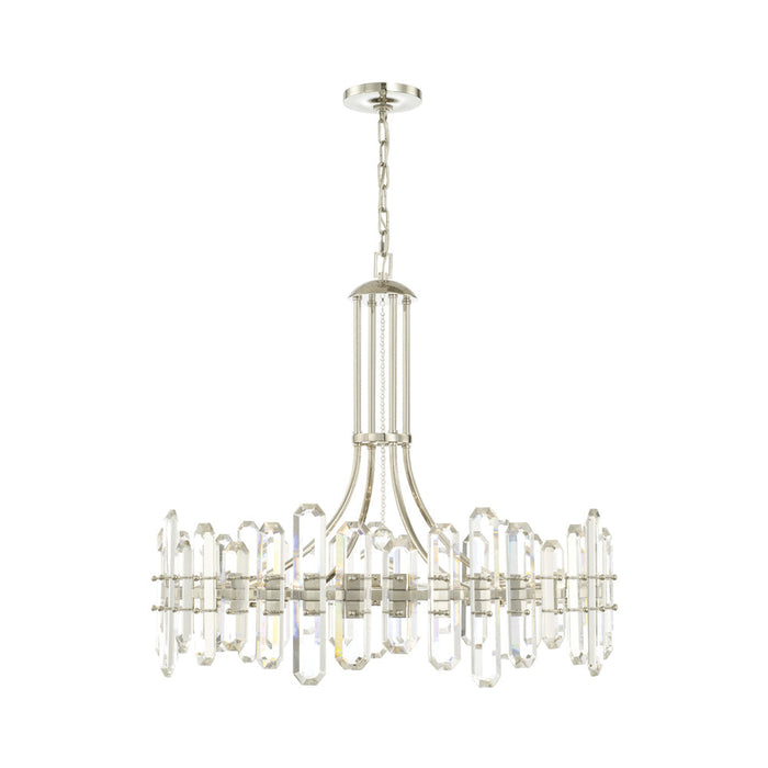 Bolton Chandelier in Polished Nickel (12-Light).