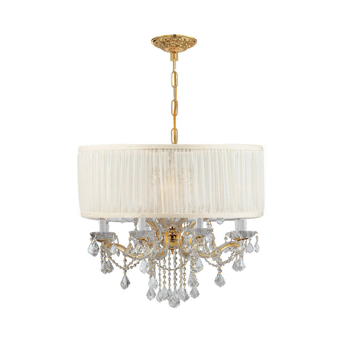 Brentwood Chandelier in Gold/Silk (12-Light).