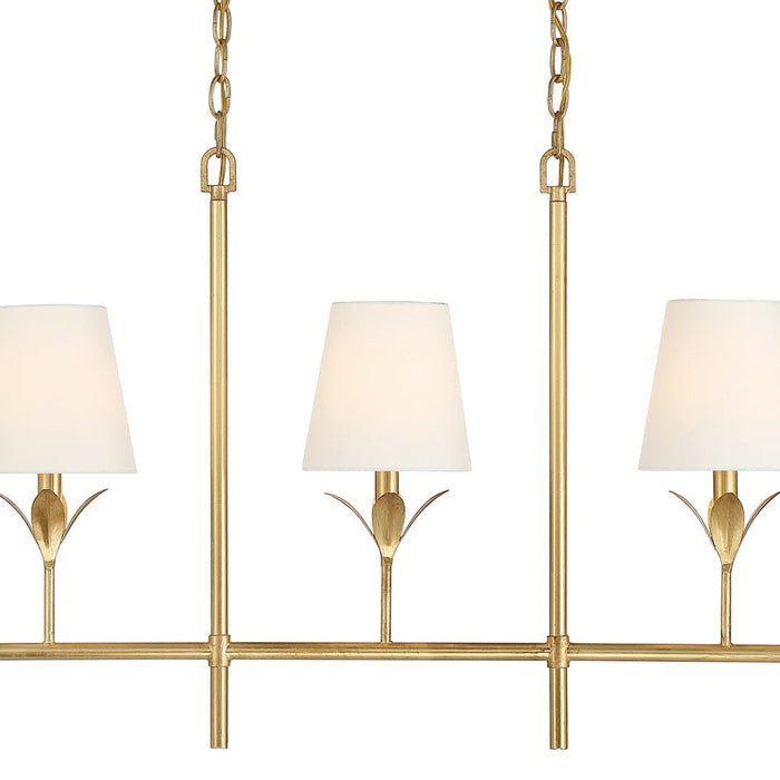 Broche Linear Chandelier in Detail.