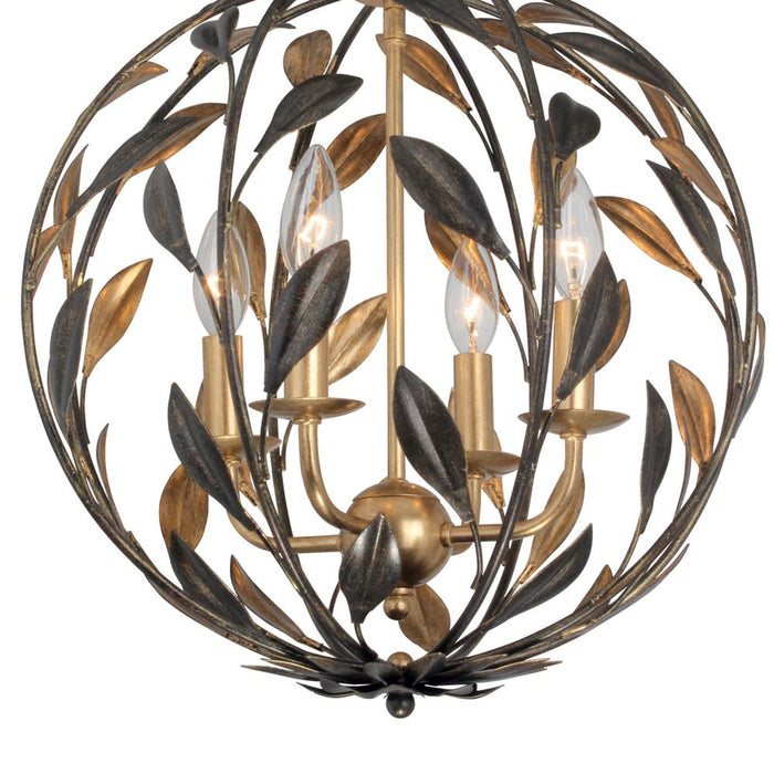 Broche Sphere Chandelier in Detail.