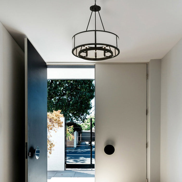 Bryant Chandelier in living room.