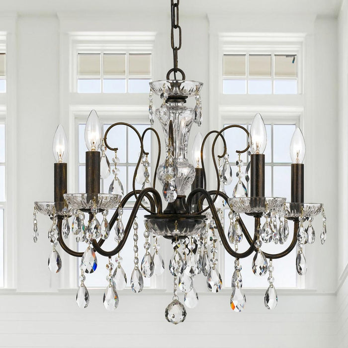 Butler Chandelier in living room.