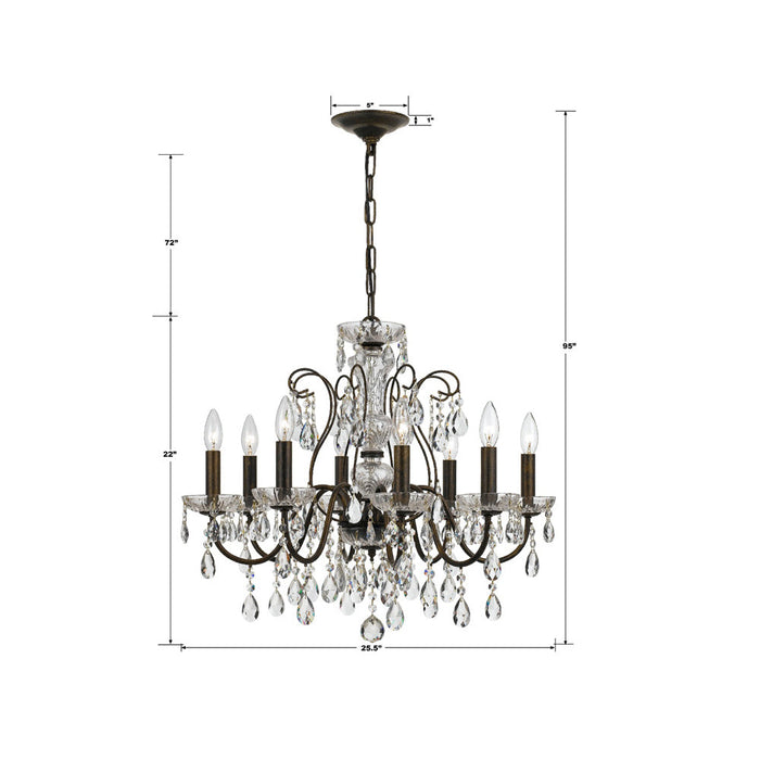 Butler Chandelier - line drawing.