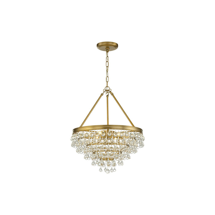 Calypso Chandelier in Vibrant Gold (20-Inch).