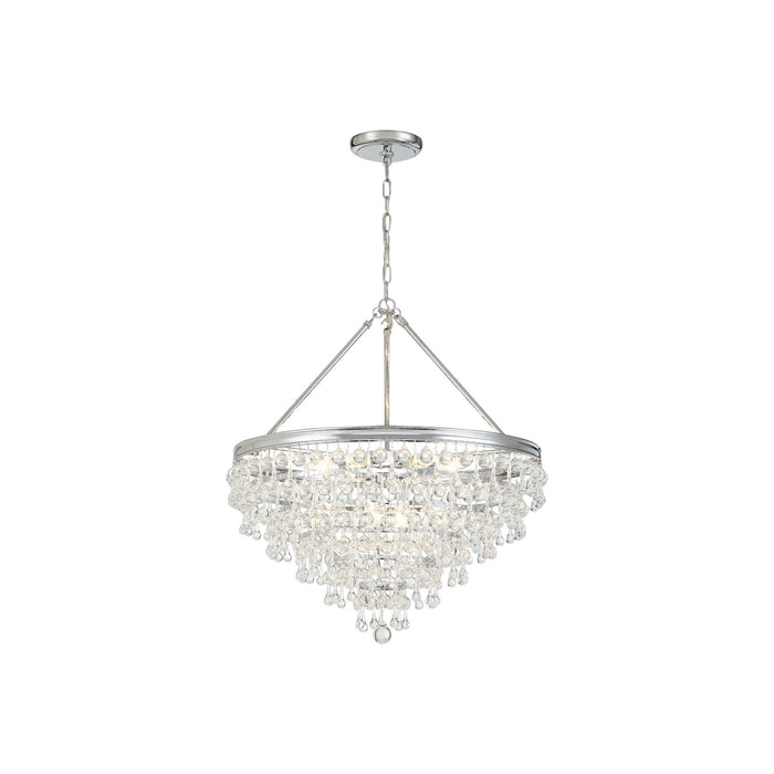 Calypso Chandelier in Polished Chrome (25-Inch).