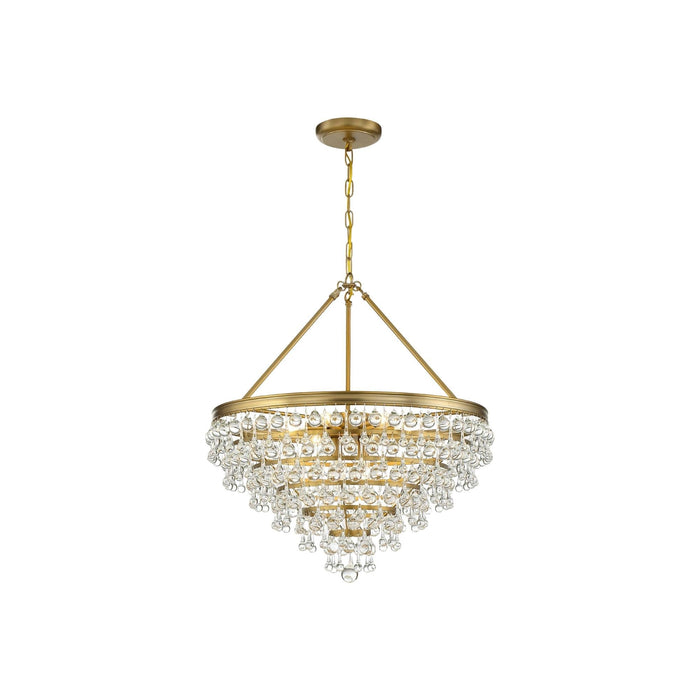 Calypso Chandelier in Vibrant Gold (25-Inch).