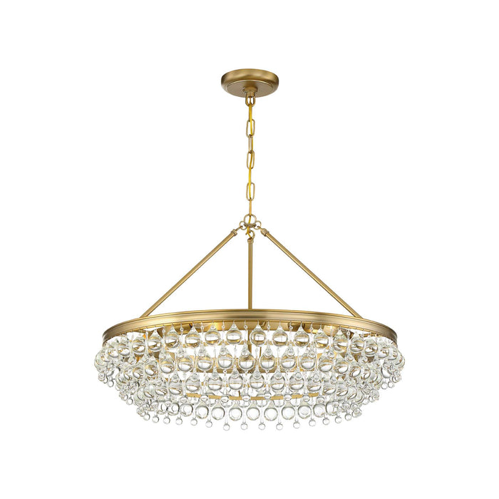 Calypso Chandelier in Vibrant Gold (30-Inch).