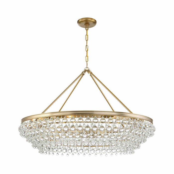 Calypso Chandelier in Vibrant Gold (40-Inch).