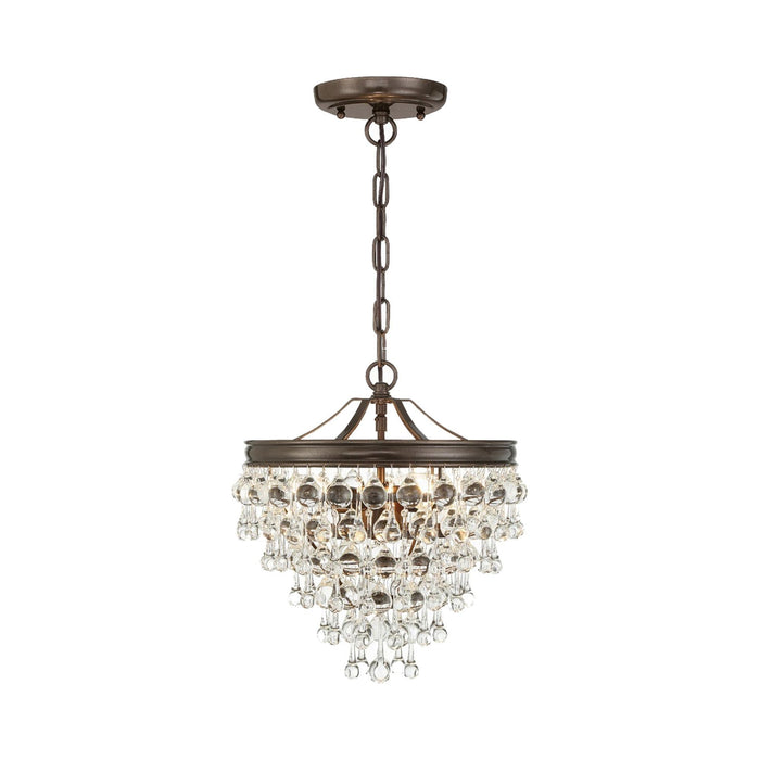 Calypso Mini Chandelier in Vibrant Bronze (3-Light).