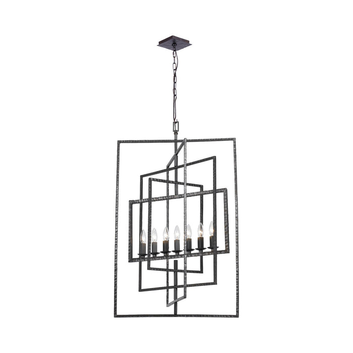 Capri Chandelier in Raw Steel (7-Light).