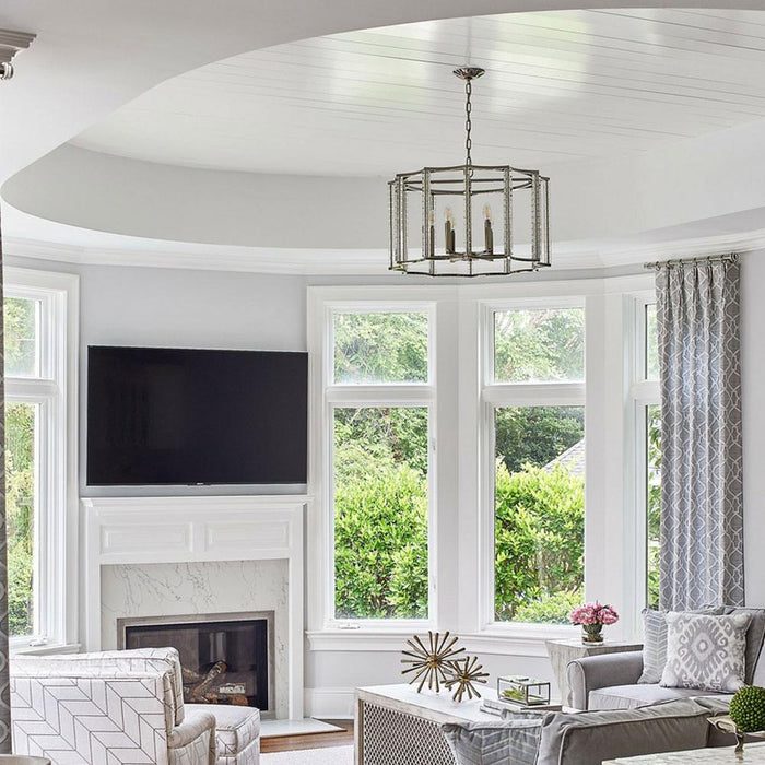 Carson Chandelier in living room.