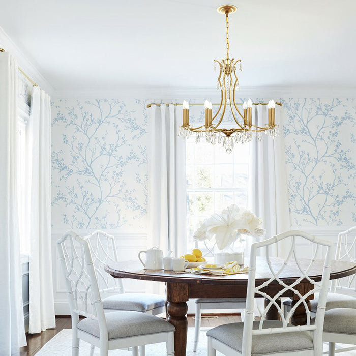 Cedar Chandelier in dining room.