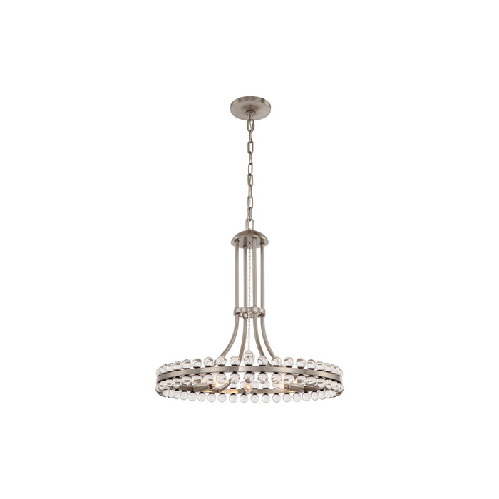 Clover Chandelier in Brushed Nickel (Small).