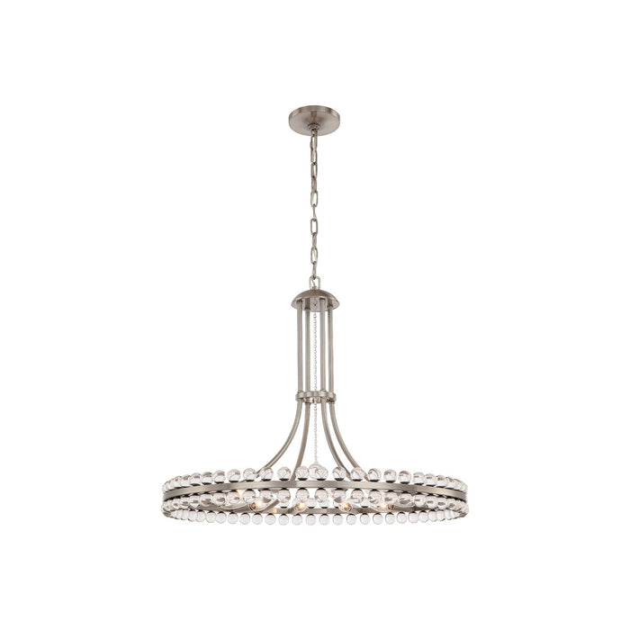 Clover Chandelier in Brushed Nickel (Medium).