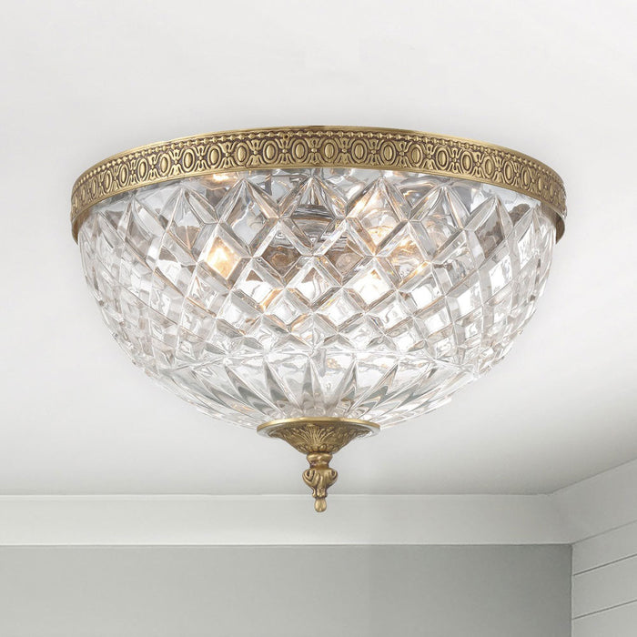 Crystal Flush Mount Ceiling Light in Detail.