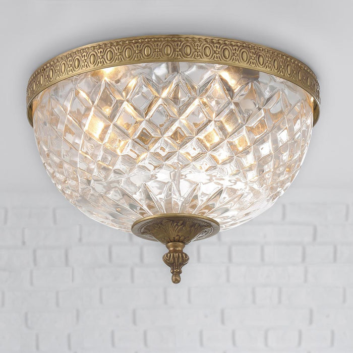 Crystal Flush Mount Ceiling Light in Detail.