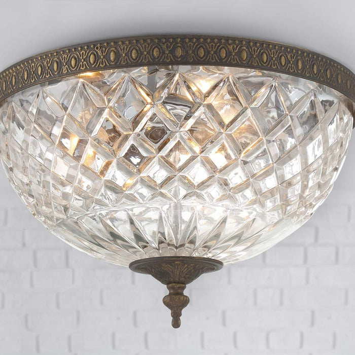 Crystal Flush Mount Ceiling Light in Detail.