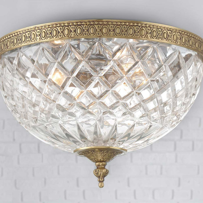 Crystal Flush Mount Ceiling Light in Detail.