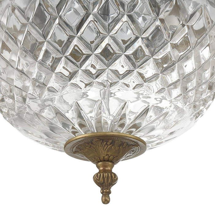 Crystal Flush Mount Ceiling Light in Detail.