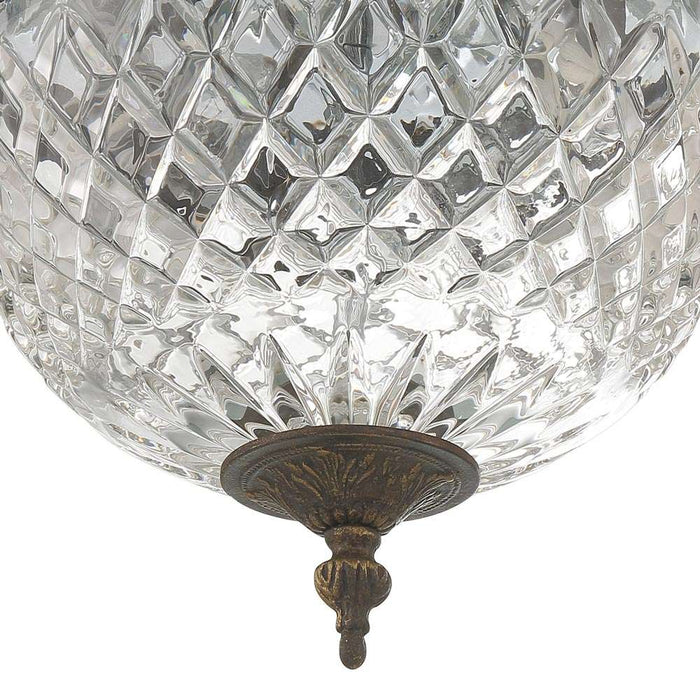 Crystal Flush Mount Ceiling Light in Detail.