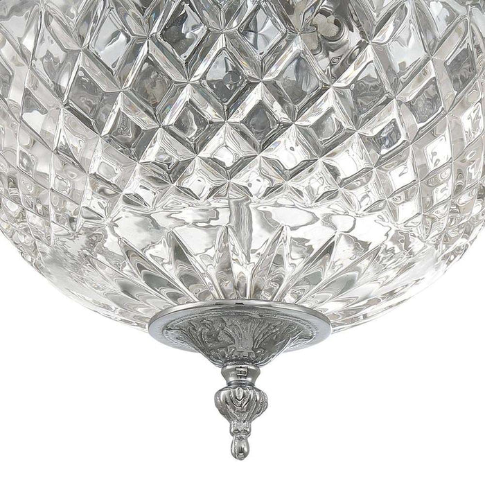 Crystal Flush Mount Ceiling Light in Detail.