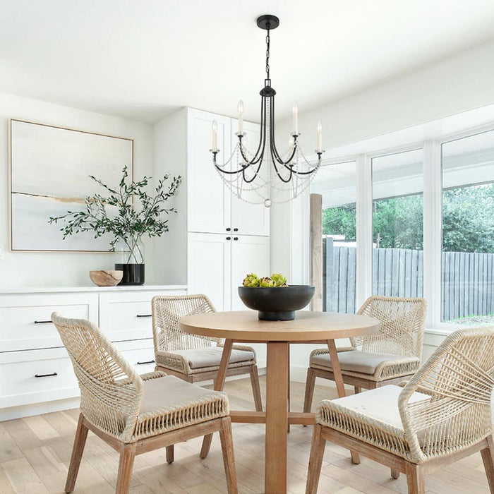 Delilah Chandelier in dining room.