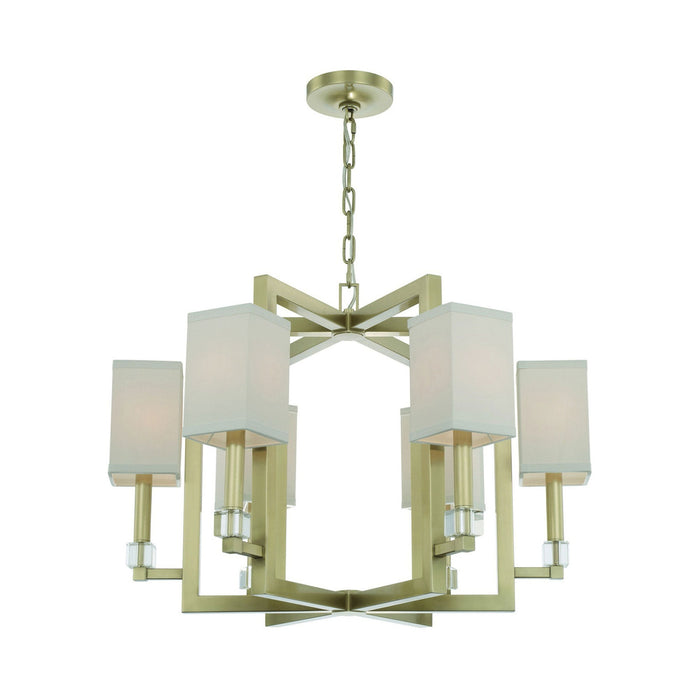 Dixon Chandelier in Aged Brass (6-Light).