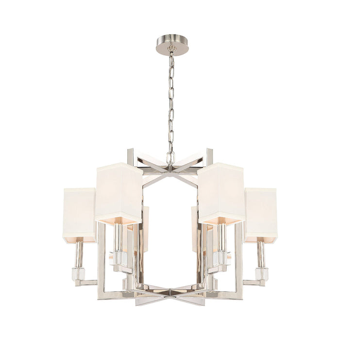 Dixon Chandelier in Polished Nickel (6-Light).