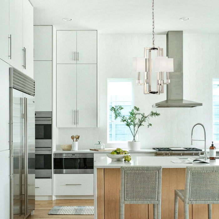 Dixon Chandelier in kitchen.