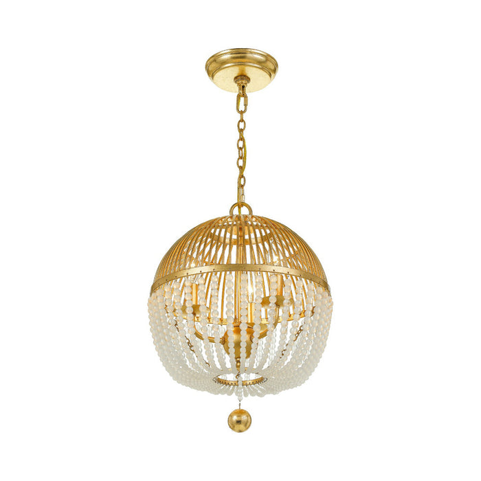 Duval Chandelier in Antique Gold (3-Light).