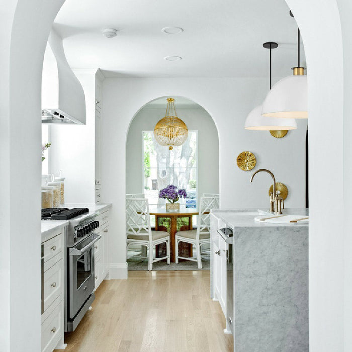 Duval Chandelier in kitchen.