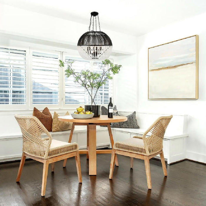 Duval Chandelier in dining room.