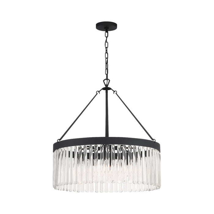 Emory Chandelier in Black Forged (8-Light).