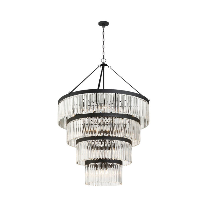 Emory Chandelier in Black Forged (22-Light).