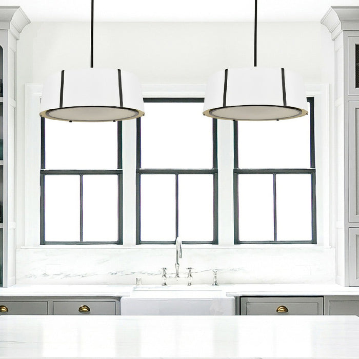 Fulton Chandelier in kitchen.