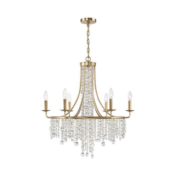 Gabrielle Multi Light Chandelier in Antique Gold (6-Light).