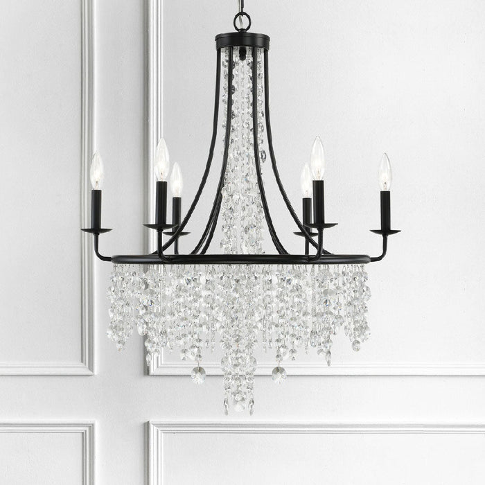 Gabrielle Multi Light Chandelier in Detail.