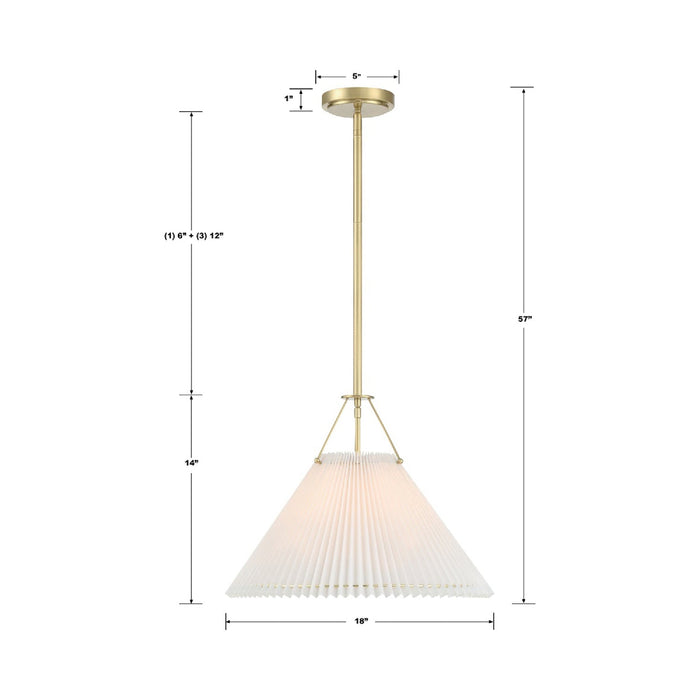 Gamma Chandelier - line drawing.