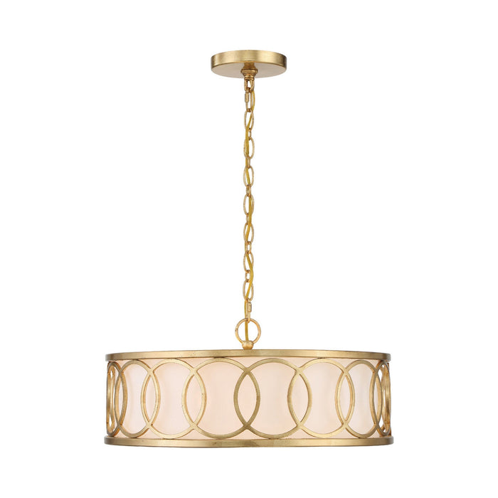 Graham Chandelier in Antique Gold.