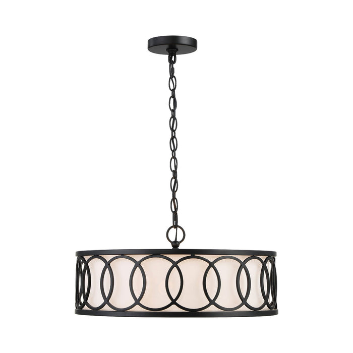 Graham Chandelier in Matte Black.