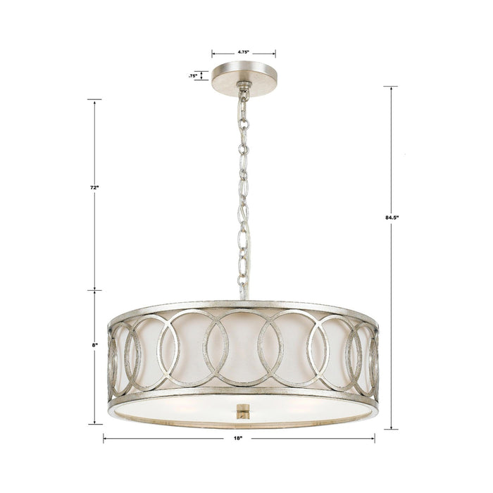 Graham Chandelier - line drawing.