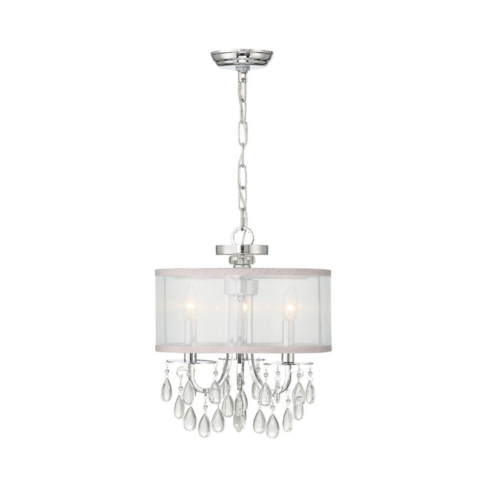 Hampton Chandelier in Polished Chrome (3-Light).