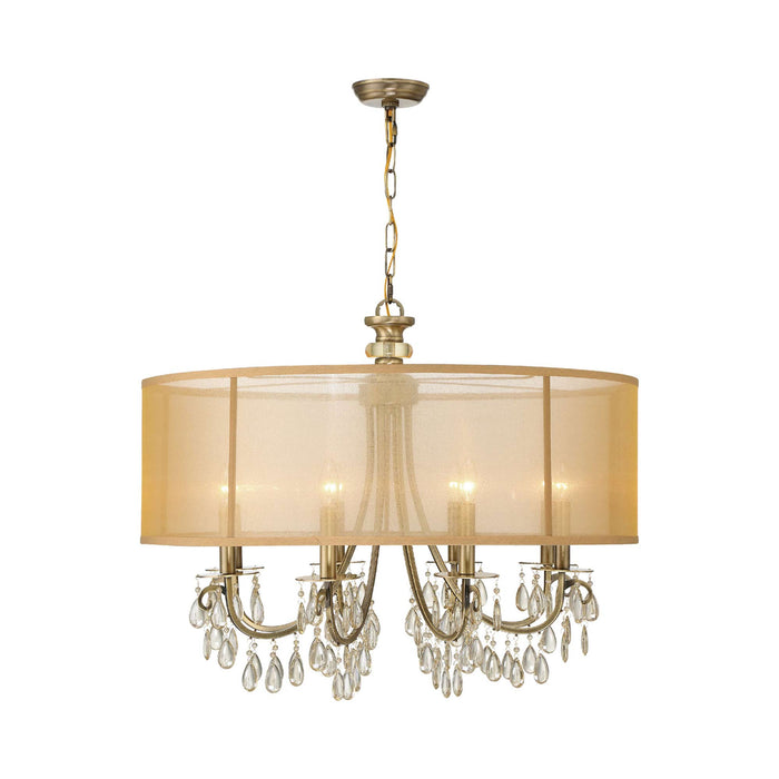 Hampton Chandelier in Antique Brass (8-Light).