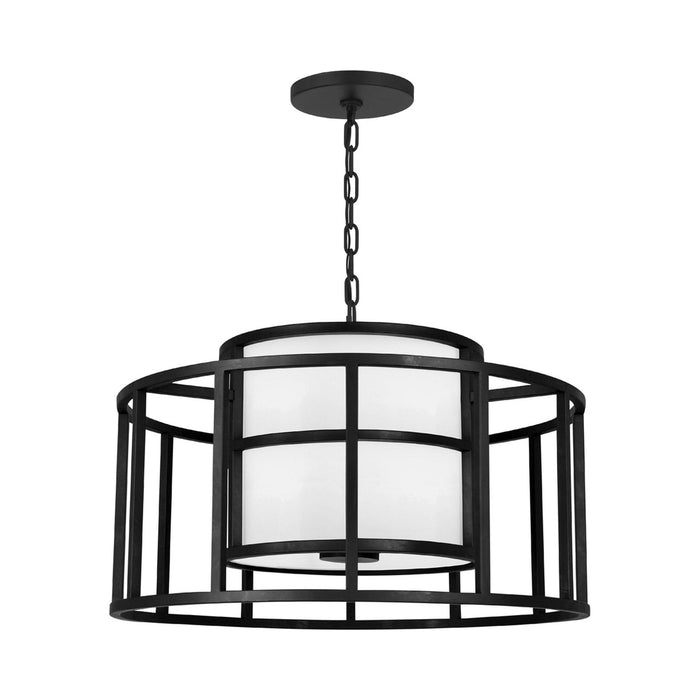 Hulton Chandelier in Matte Black (5-Light).