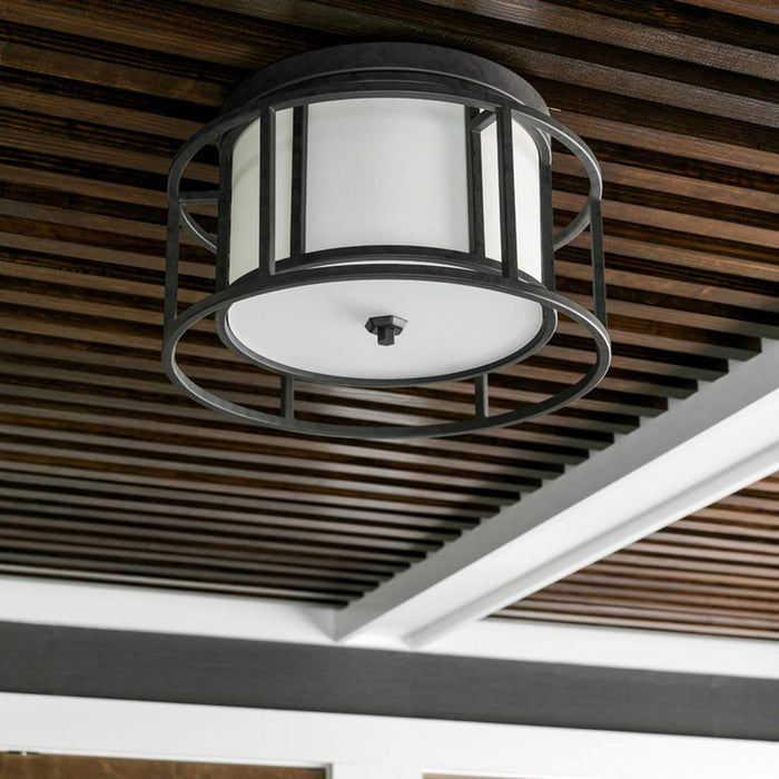 Hulton Semi Flush Mount Ceiling Light in Detail.